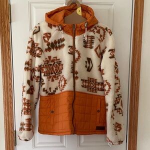 Pendleton Quilted Jacket in Vibrant Orange